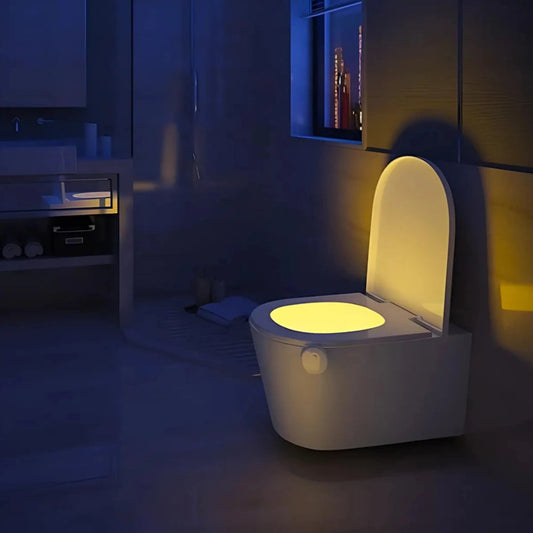 Automatic LED Toilet Nightlight with 8 Color Options - Halri