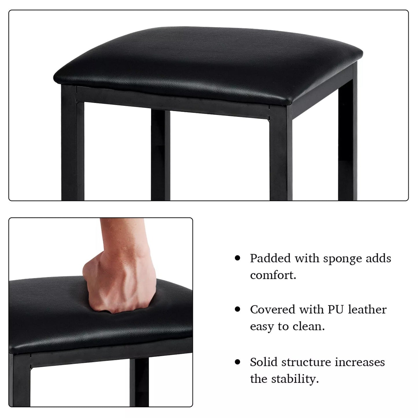 Compact 2 Seat Kitchen Table Set