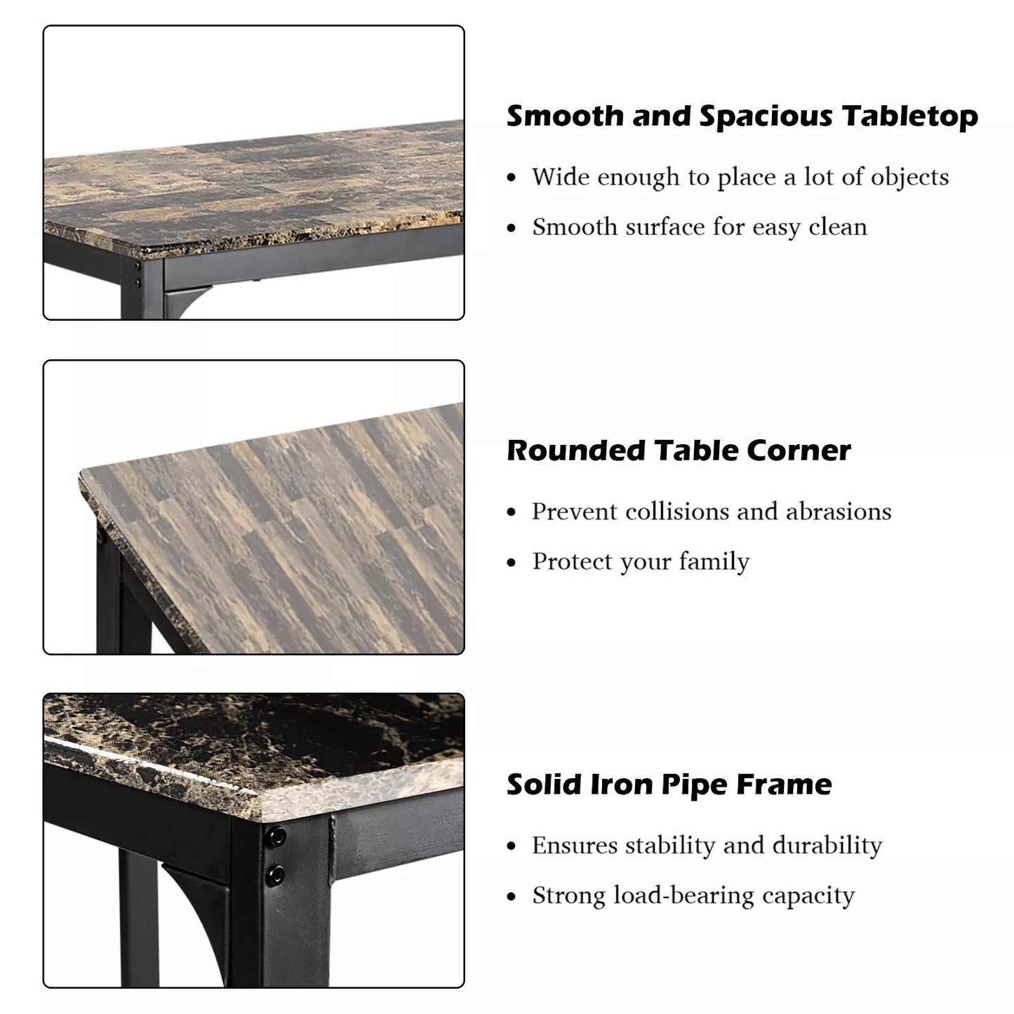 Compact 2 Seat Kitchen Table Set