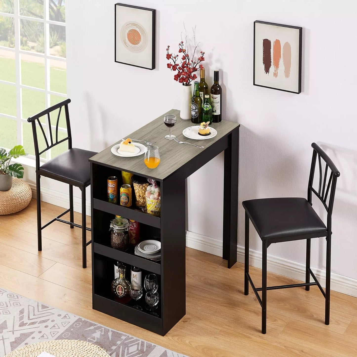 Compact 2 Person Kitchen Table Set