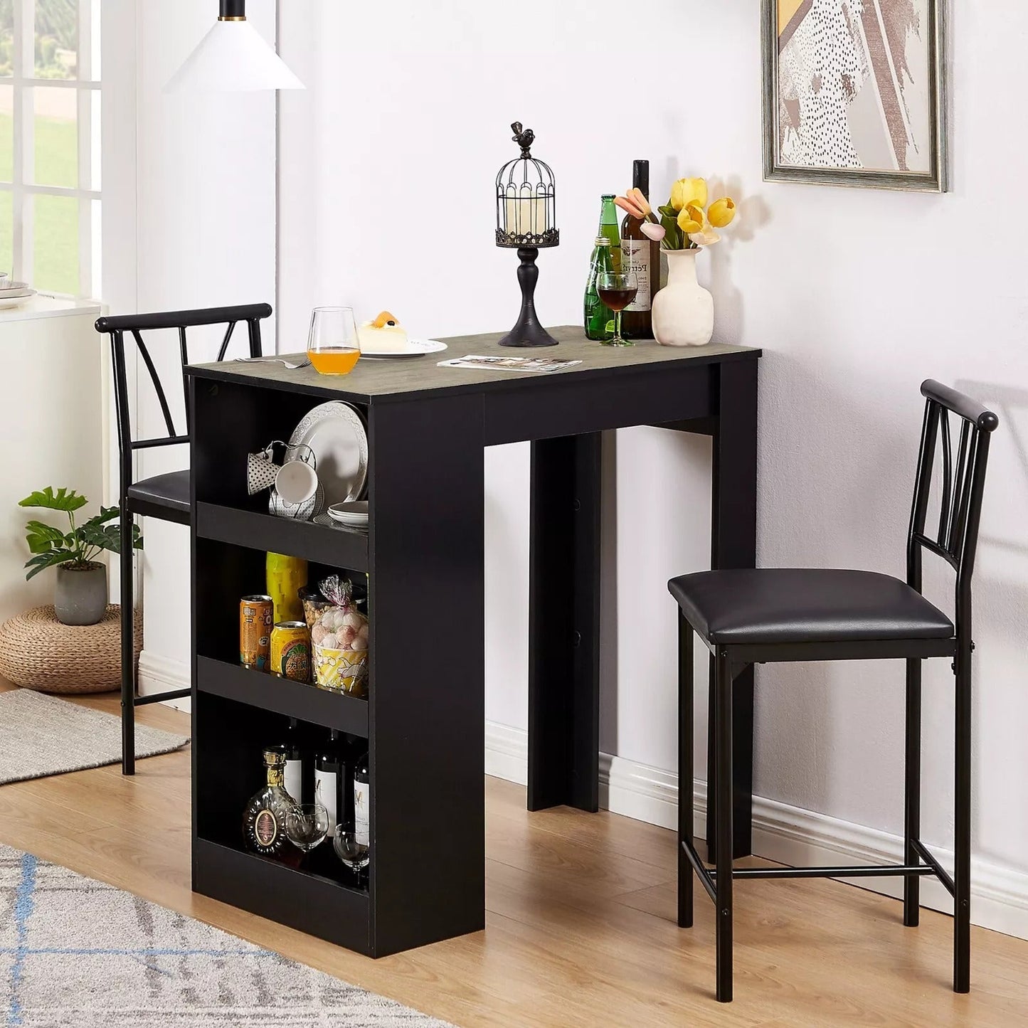 Compact 2 Person Kitchen Table Set