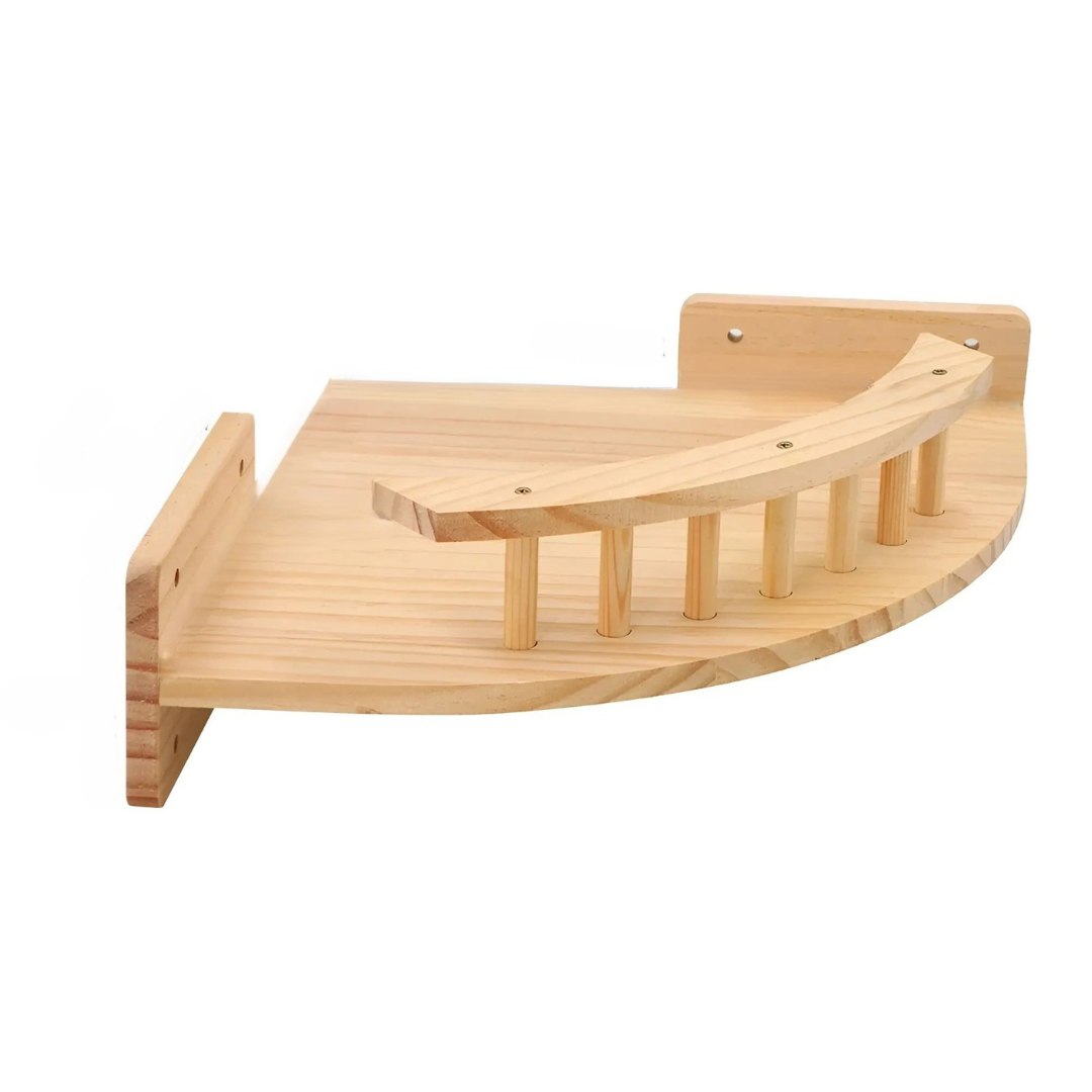 Kletterwandregal für Katzen mit Kratzbaum