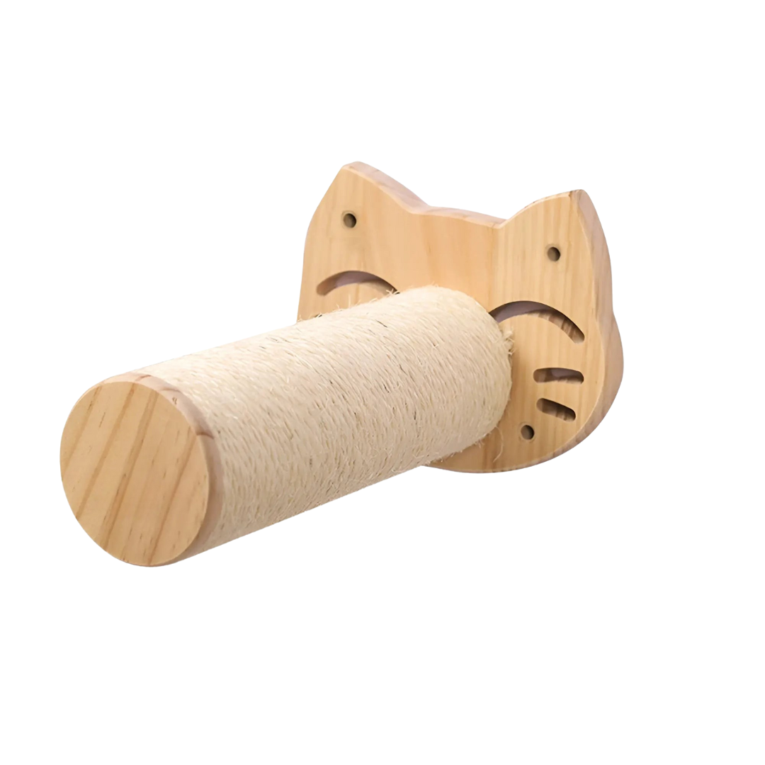 Kletterwandregal für Katzen mit Kratzbaum