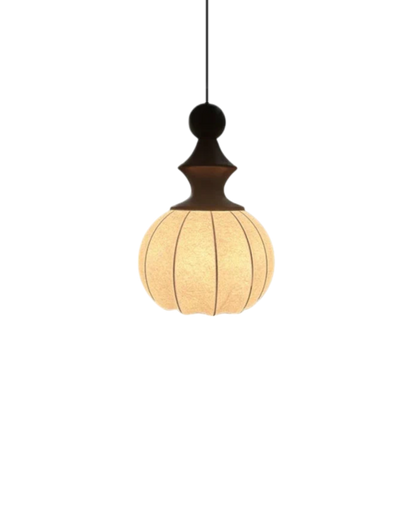 Luxuriöse Stofftischlampe mit gemütlichem Licht