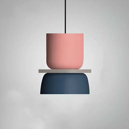 Helle und stilvolle Macaron-LED-Pendelleuchte