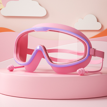Schwimmbrille für Kinder mit klaren, beschlagfreien Gläsern