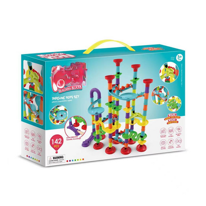 Buntes Marmor-Fallblock-Set
