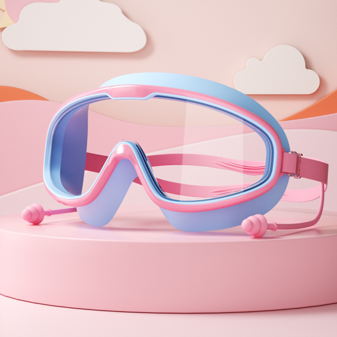 Schwimmbrille für Kinder mit klaren, beschlagfreien Gläsern