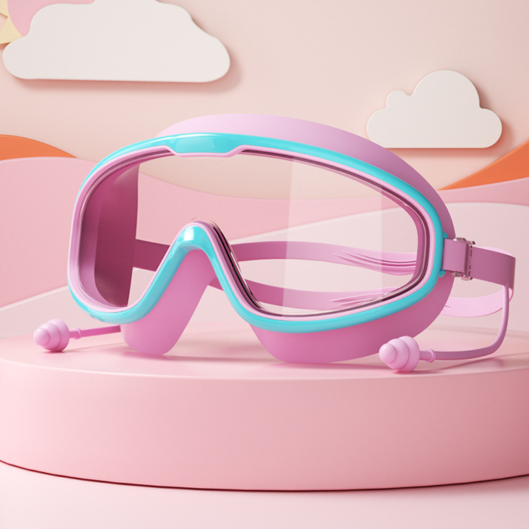 Schwimmbrille für Kinder mit klaren, beschlagfreien Gläsern