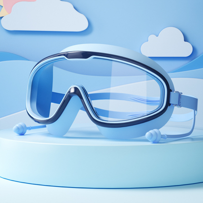 Schwimmbrille für Kinder mit klaren, beschlagfreien Gläsern