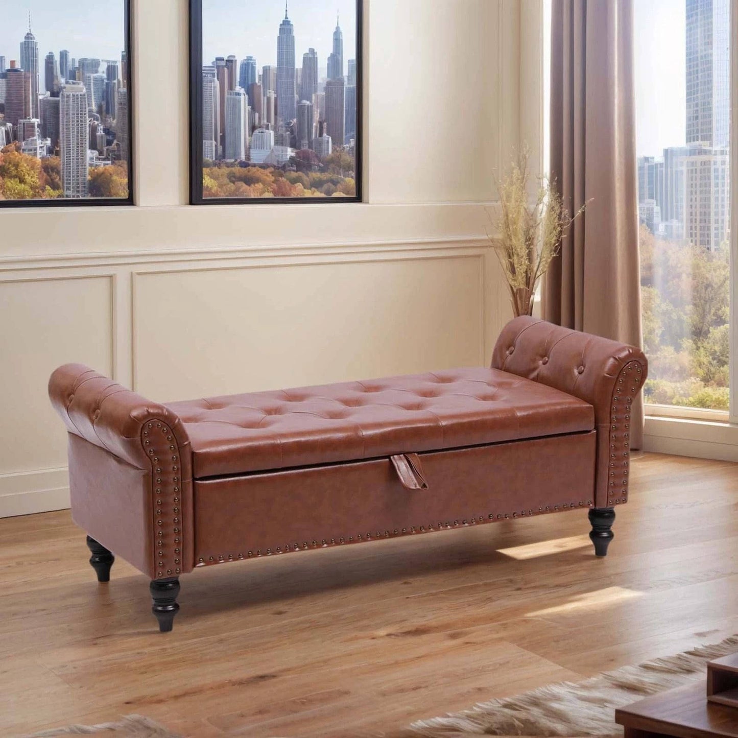 Comfortable Bedroom Storage Bench Seat