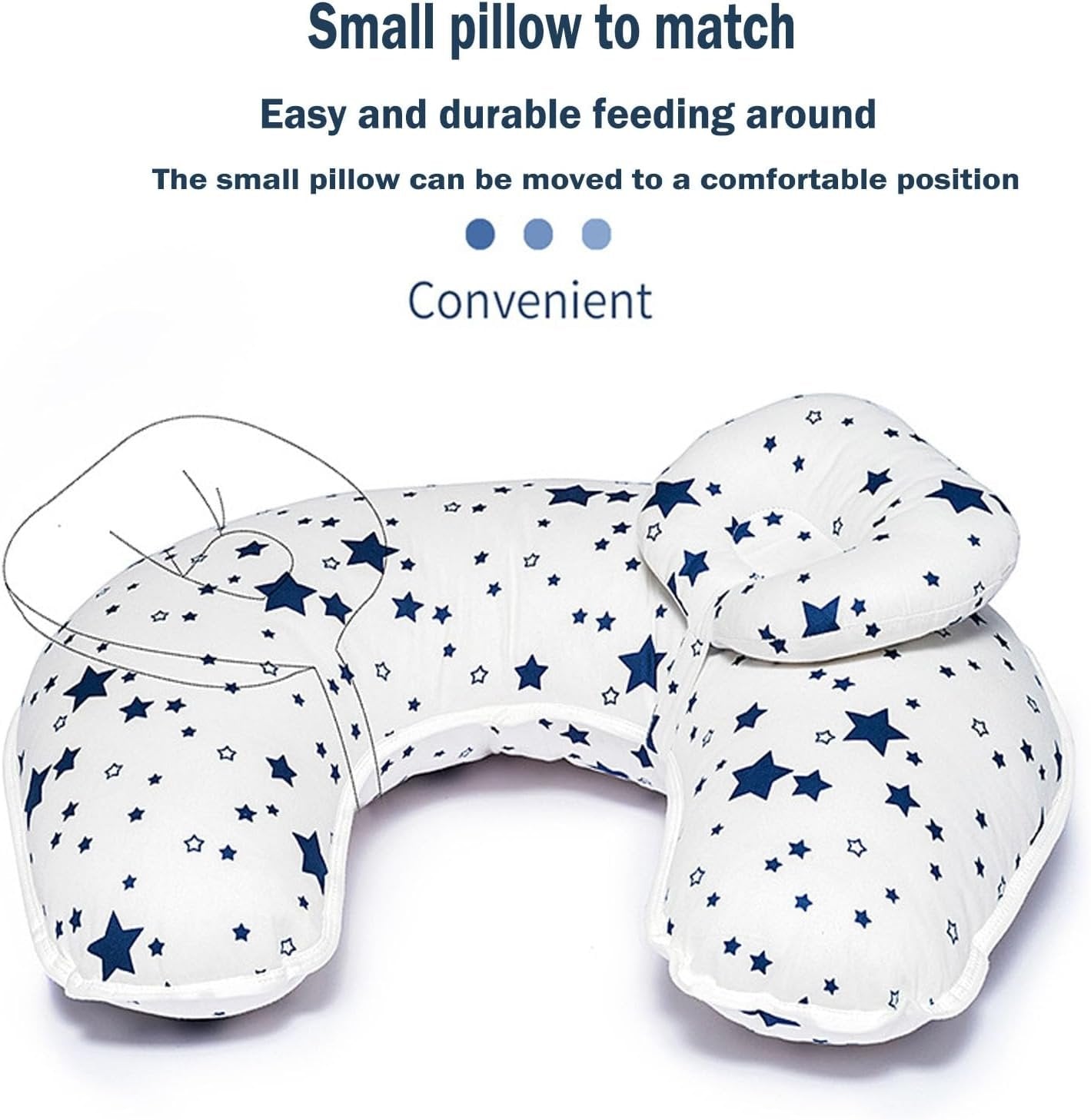 U-Shaped Cotton Breastfeeding Pillow for Maternity Nursing Support