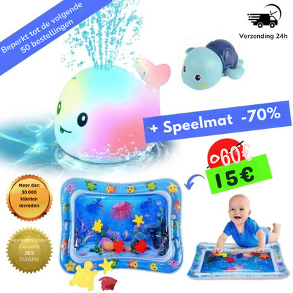 Buntes Wal-Badespielzeug