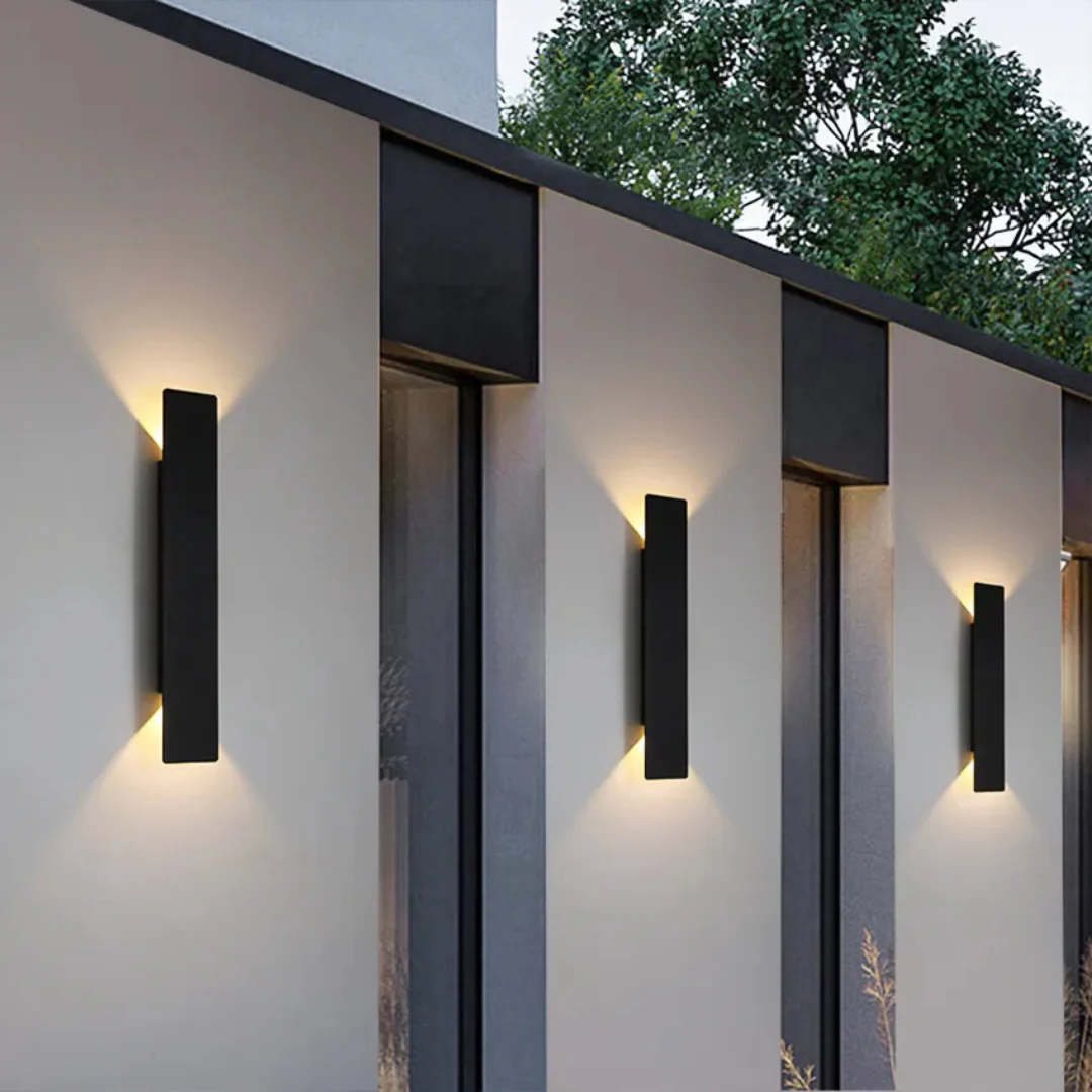 Weatherproof Aluminum Outdoor Wall Light – Modern LED Landscape Lighting for Gardens and Facades 4