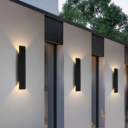 Weatherproof Aluminum Outdoor Wall Light – Modern LED Landscape Lighting for Gardens and Facades 4