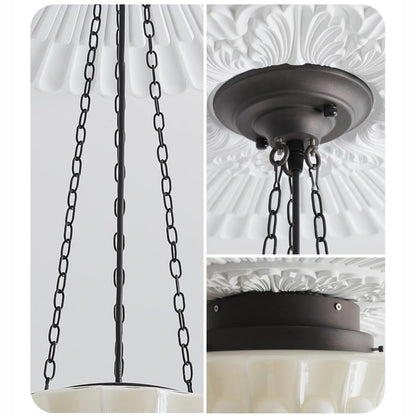 Classic Antique Glass Dome Lamp