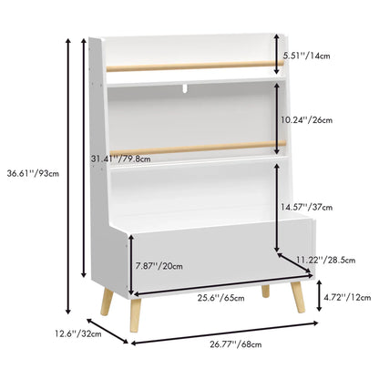 Children's Bookcase And Playroom Organizer