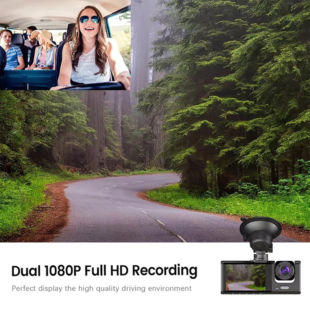 Dual Lens Car Dashboard Camera