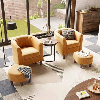 Comfortable Living Room Chair with Stool