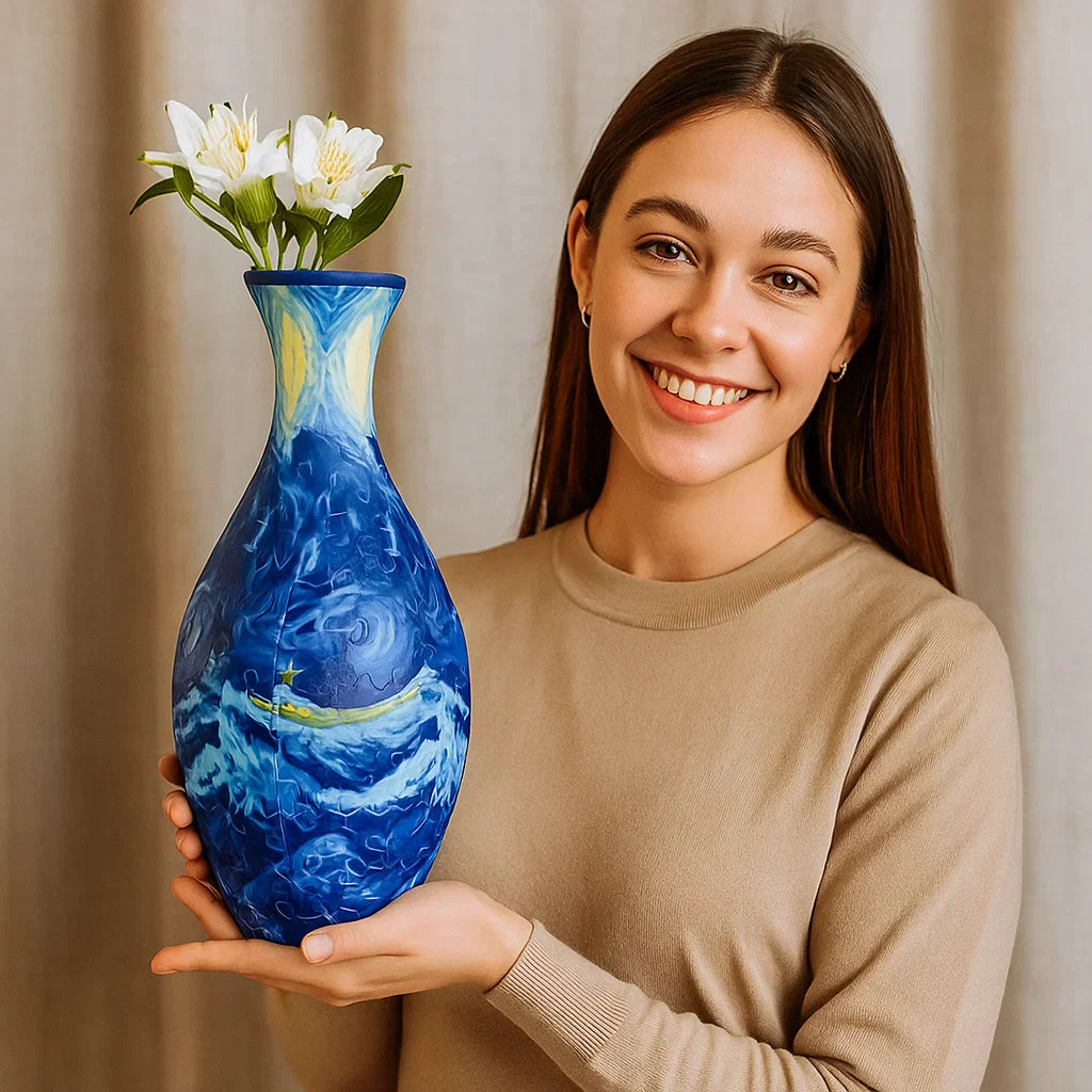Wunderschönes 3D-Blumenvasen-Puzzle