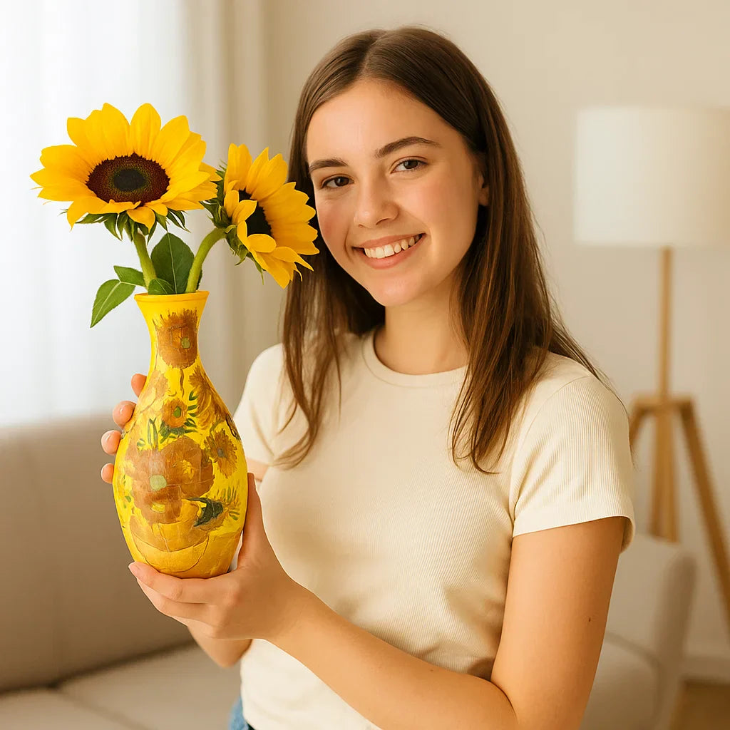Wunderschönes 3D-Blumenvasen-Puzzle