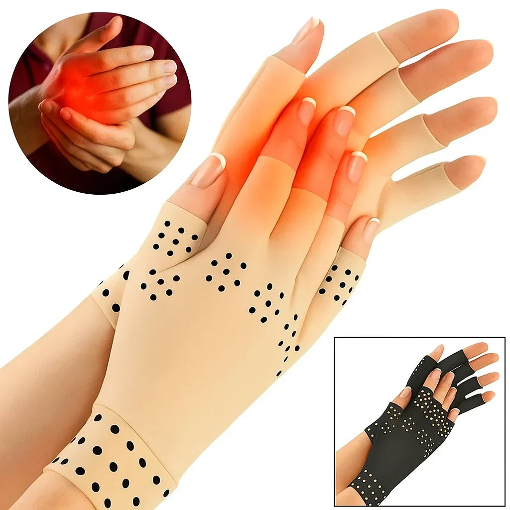 Warme, therapeutische, fingerlose Handschuhe zur Linderung von Arthritis