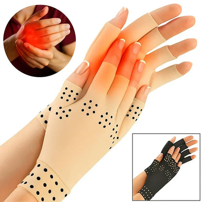 Warme, therapeutische, fingerlose Handschuhe zur Linderung von Arthritis