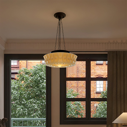Classic Antique Glass Dome Lamp