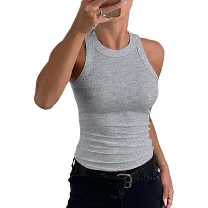 Damen-Sport-Tanktop mit Rippstrick