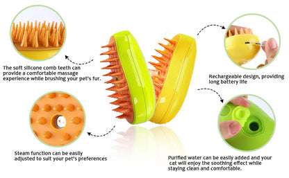 Gentle Rechargeable Pet Grooming Brush