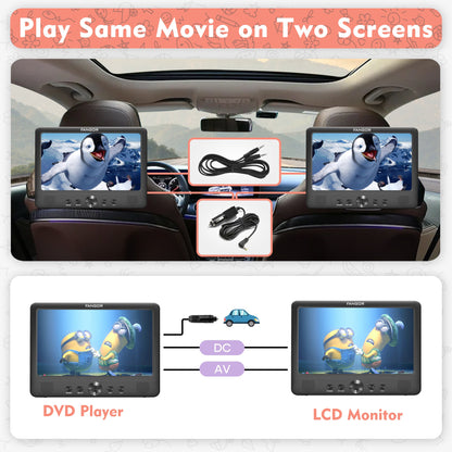 Portable Car Backseat DVD Player