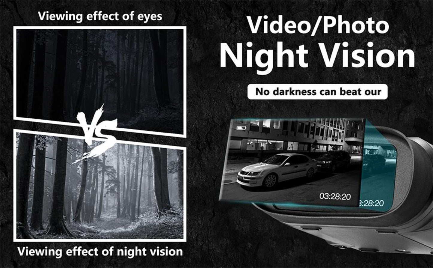 Clear Night Vision Binoculars 32GB 984ft Range 2.31 LCD