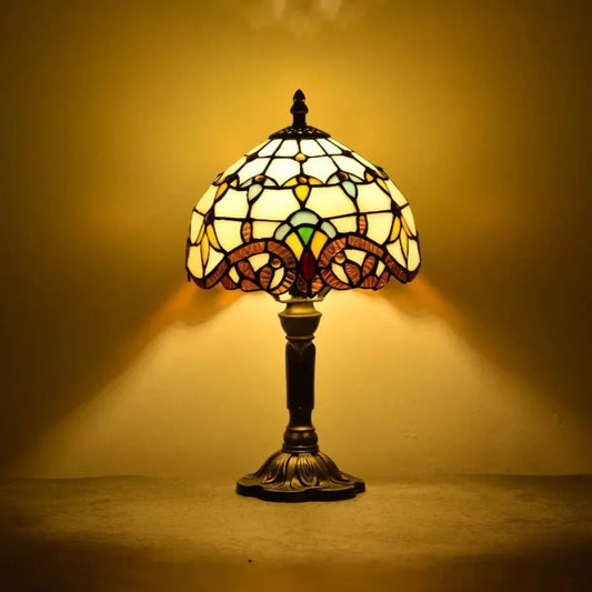 Vintage Colorful Glass Table Lamp - Halri