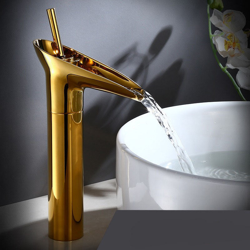 Luxuriöser Einhebel-Badezimmerhahn aus Bronze