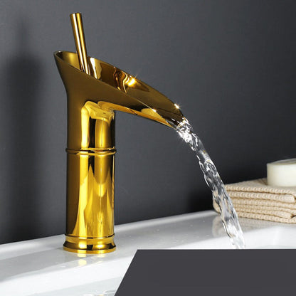 Luxuriöser Einhebel-Badezimmerhahn aus Bronze