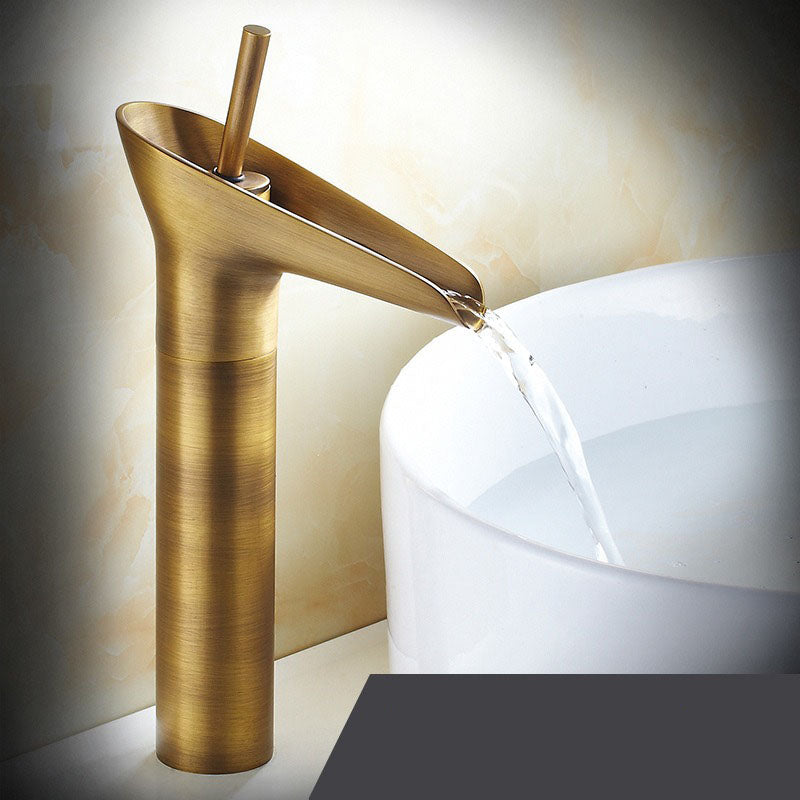 Luxuriöser Einhebel-Badezimmerhahn aus Bronze