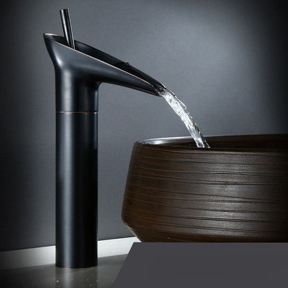 Luxuriöser Einhebel-Badezimmerhahn aus Bronze