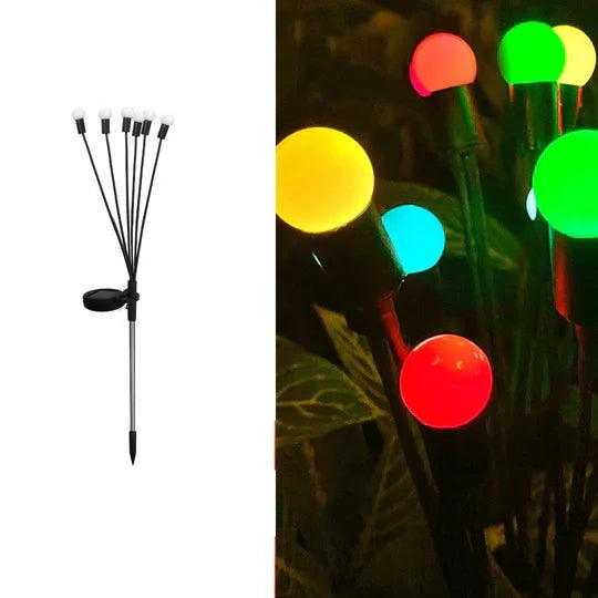 Bunte Solar-Lichterketten für den Außenbereich