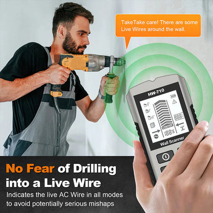 Präziser Rohr- und Kabeldetektor für Wände