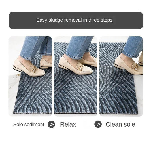 Premium PVC Entrance Mat with Non Slip & Dirt Trapper - Halri