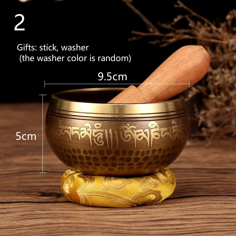 Authentic Tibetan Meditation Sound Bowl Set