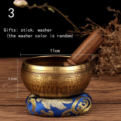 Authentic Tibetan Meditation Sound Bowl Set