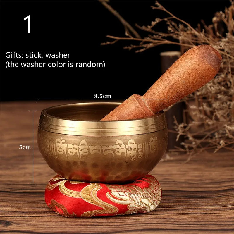 Authentic Tibetan Meditation Sound Bowl Set