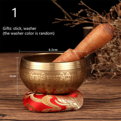 Authentic Tibetan Meditation Sound Bowl Set