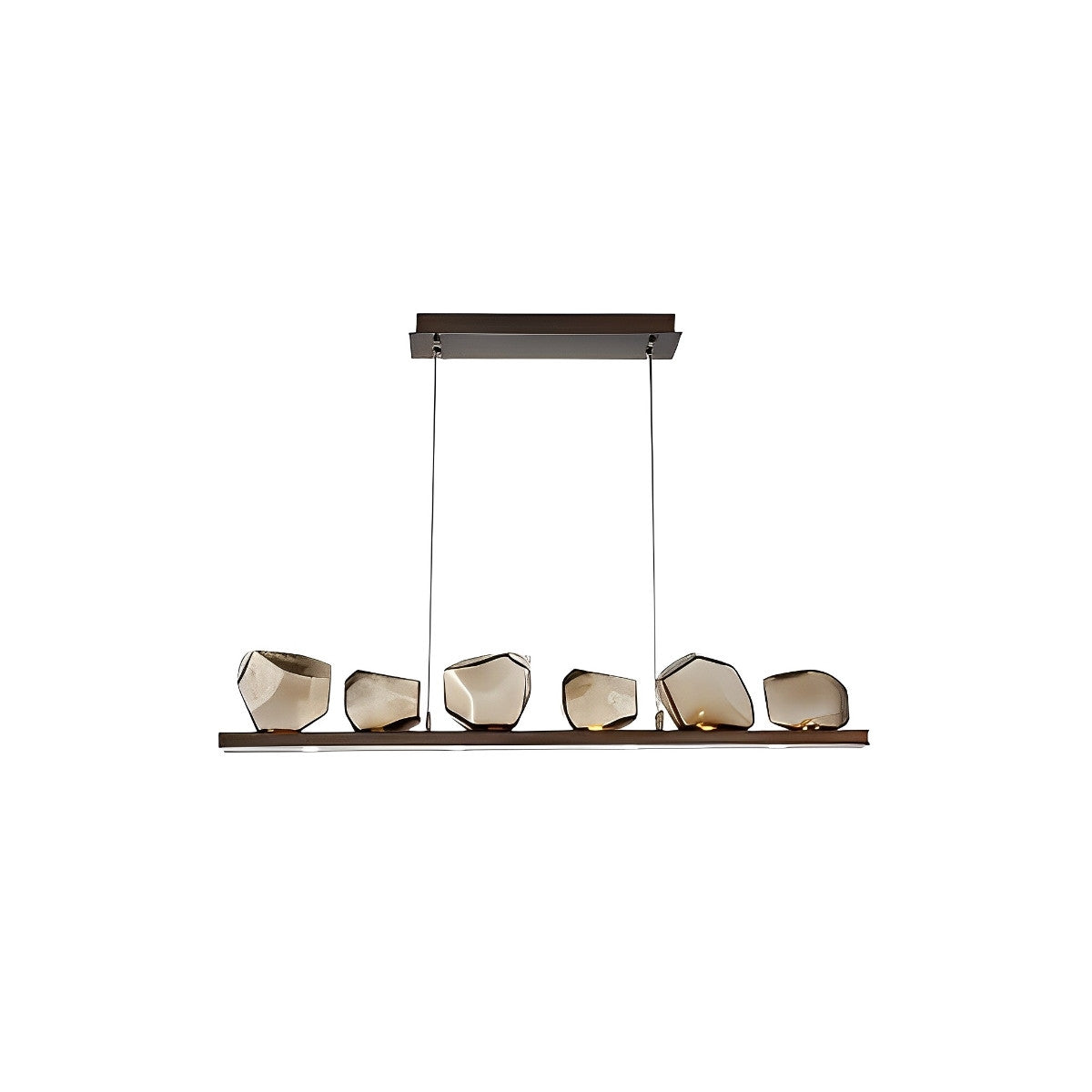 Unique Drop Glass Pendant Chandelier Light Fixture