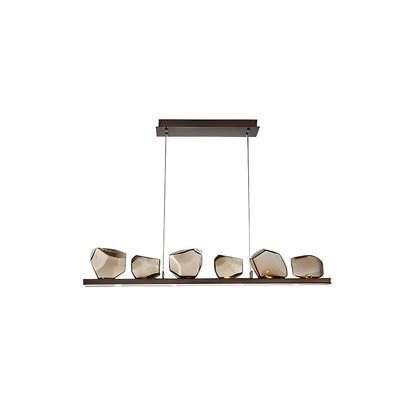 Unique Drop Glass Pendant Chandelier Light Fixture