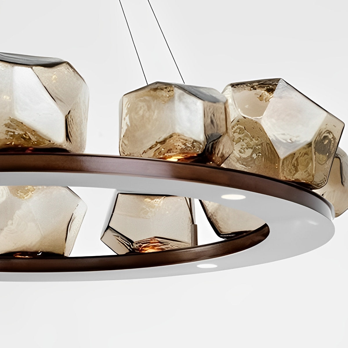Unique Drop Glass Pendant Chandelier Light Fixture