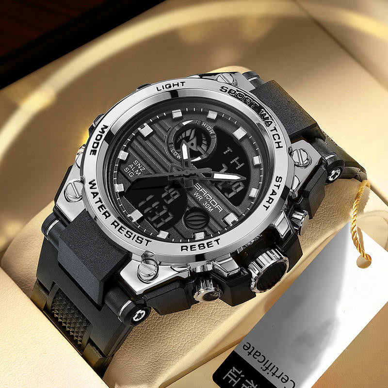 Wasserdichte Sport-LED-Armbanduhr