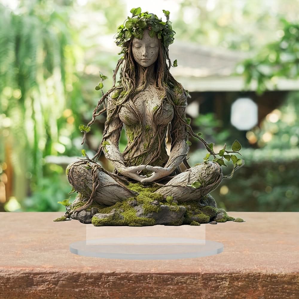 Boho Chic Goddess Figurine Decorative Wall Art - Halri