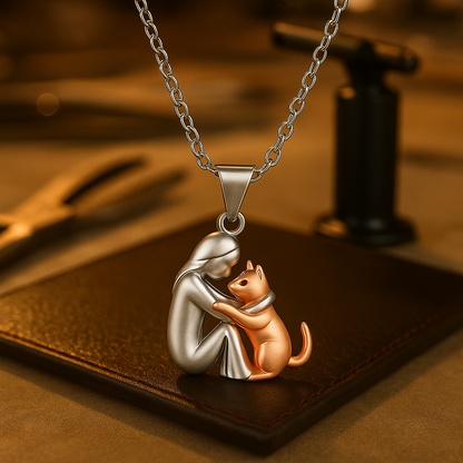 Wunderschöne Halskette mit Kristalltropfenanhänger – eleganter Schmuck